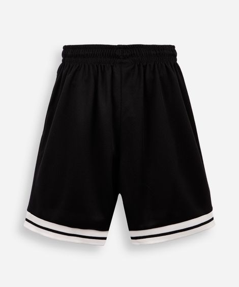 bermuda infantil esportiva preta