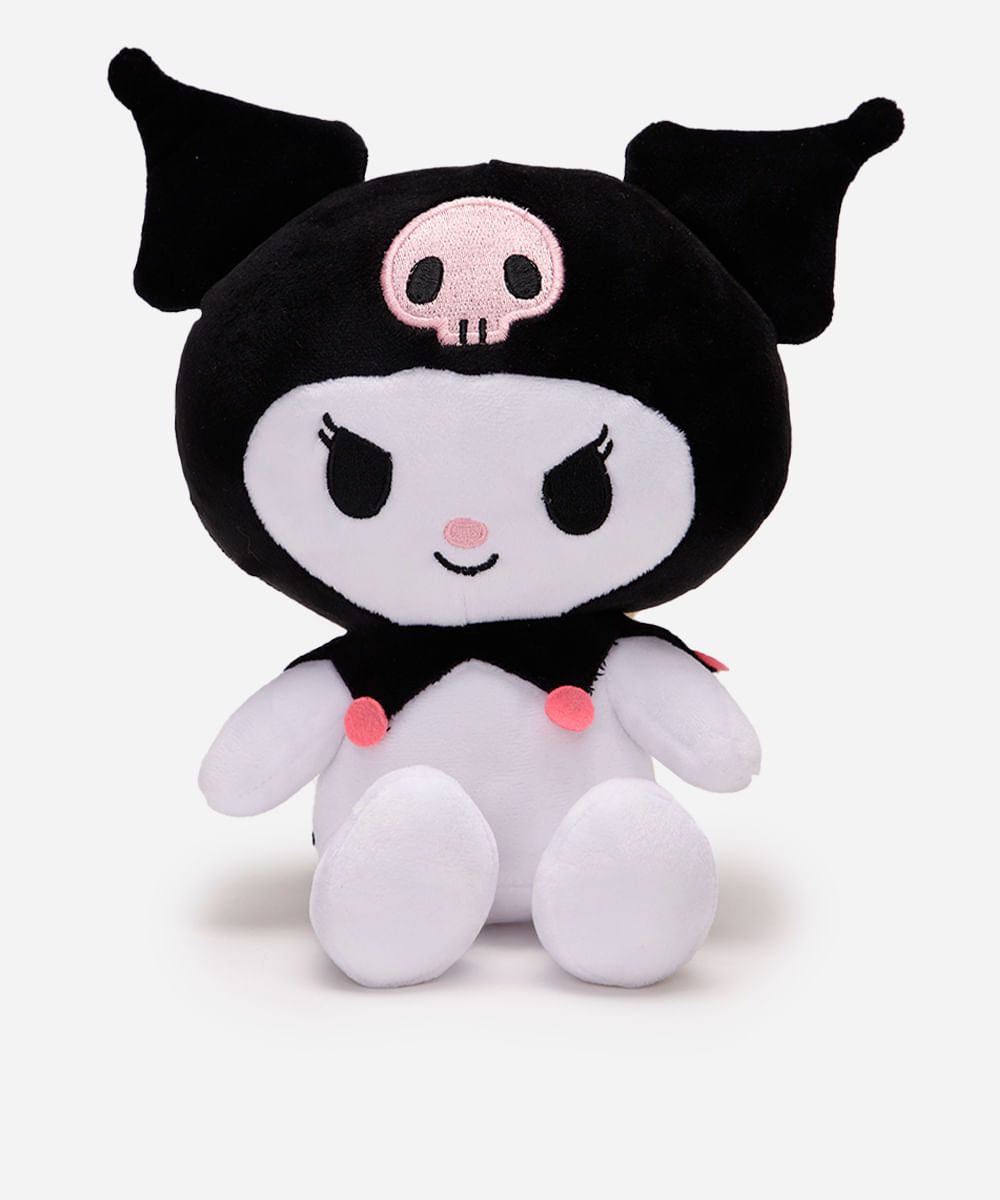 pelúcia kuromi hello kitty preta