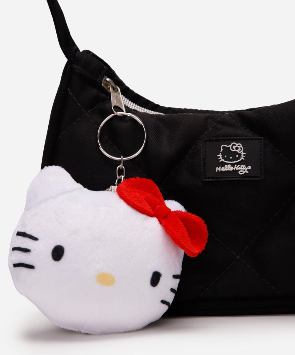 bolsa infantil matelassê hello kitty preta