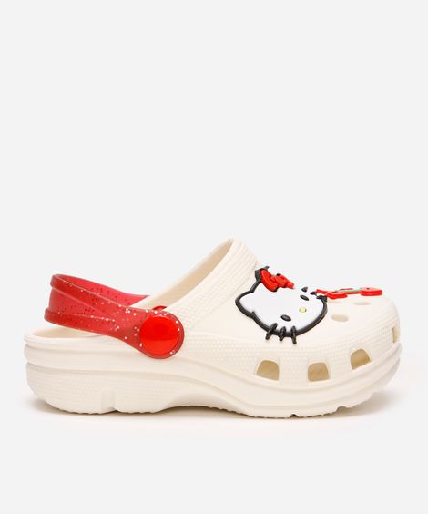 babuche infantil hello kitty off white