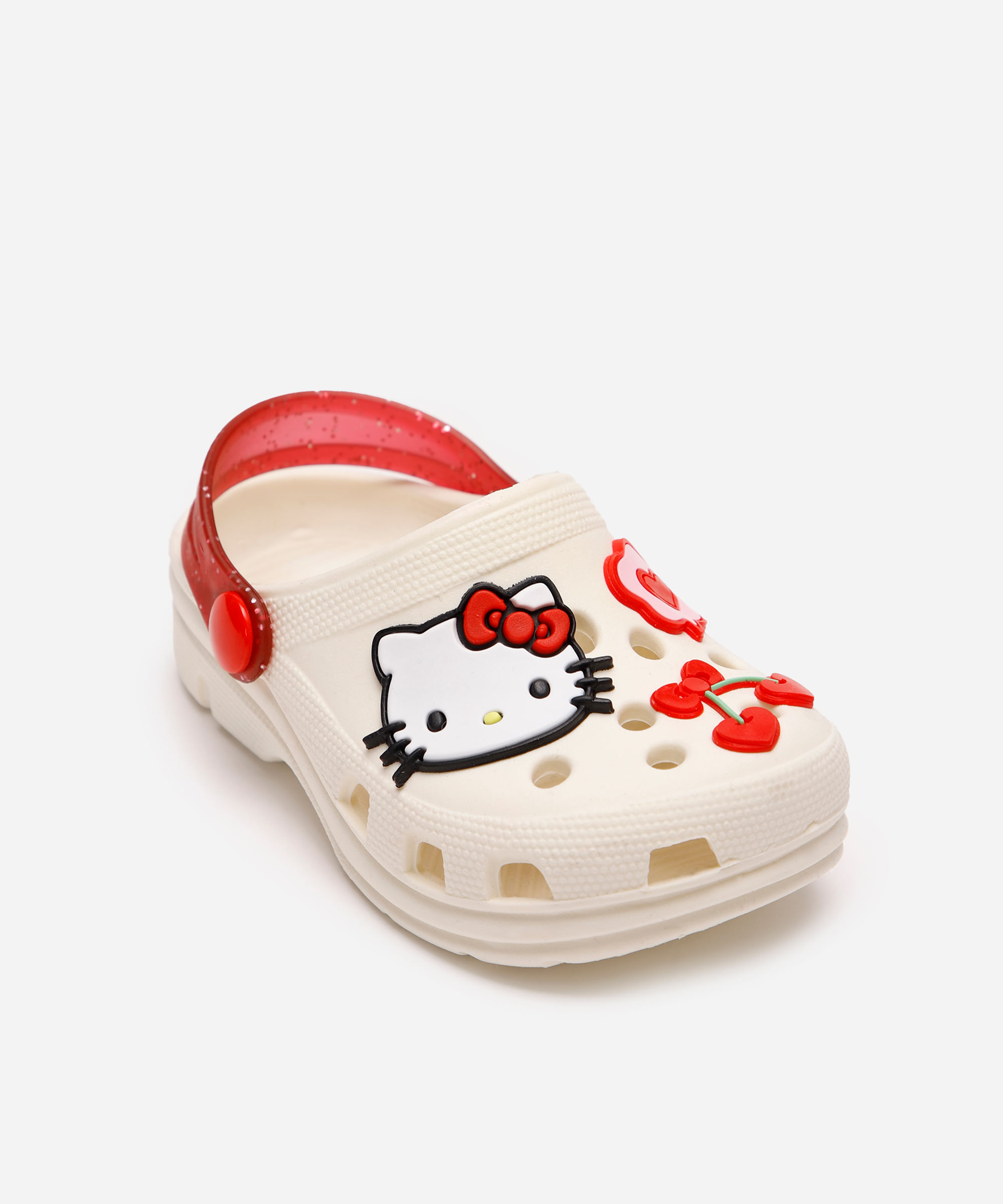 babuche infantil hello kitty off white