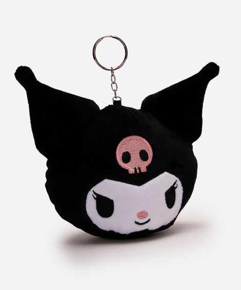 chaveiro kuromi hello kitty preto