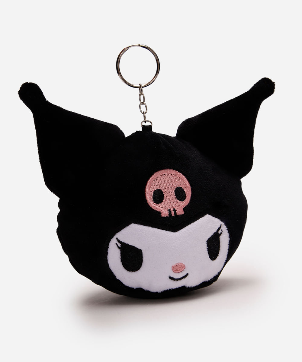chaveiro kuromi hello kitty preto