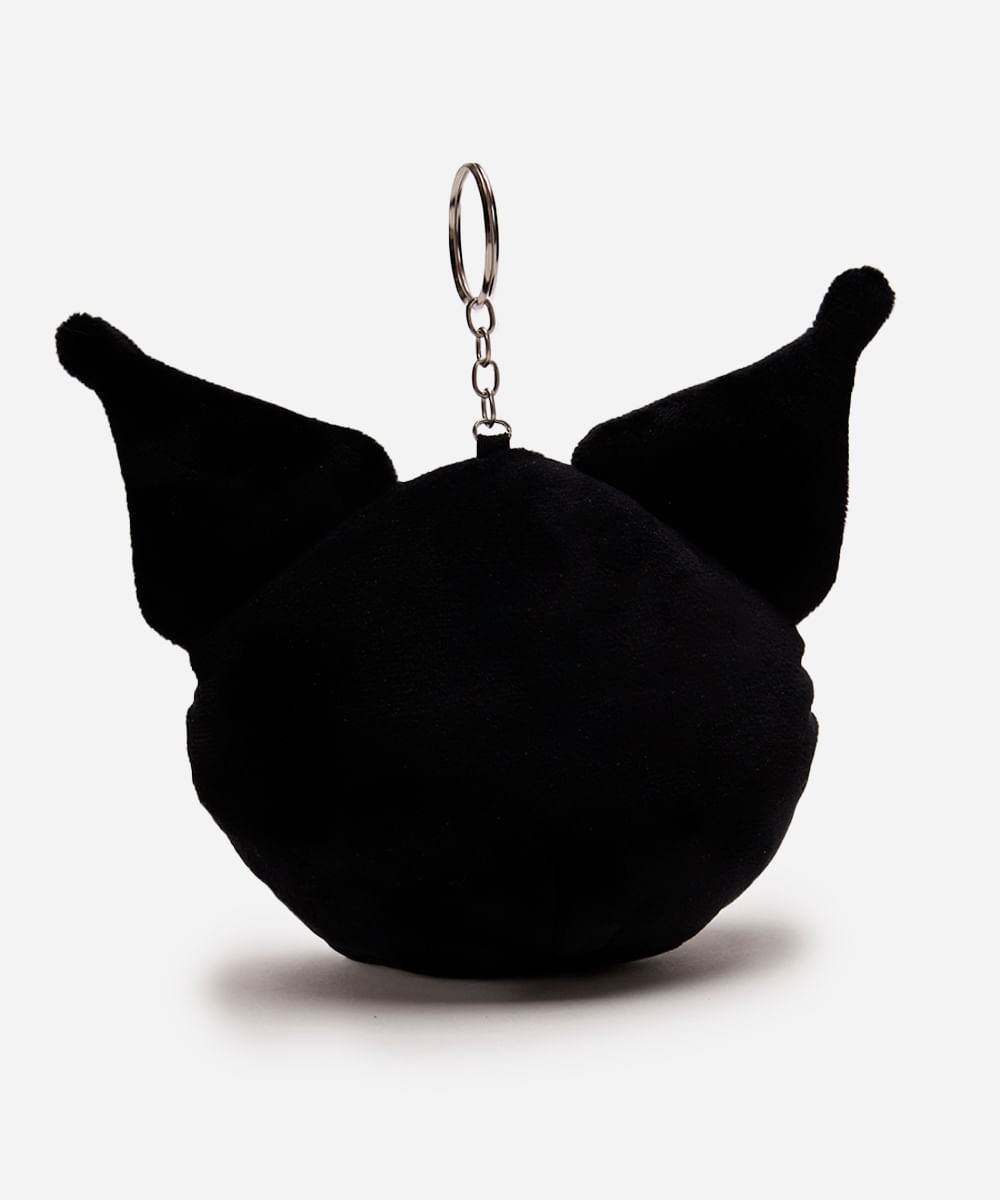 chaveiro kuromi hello kitty preto