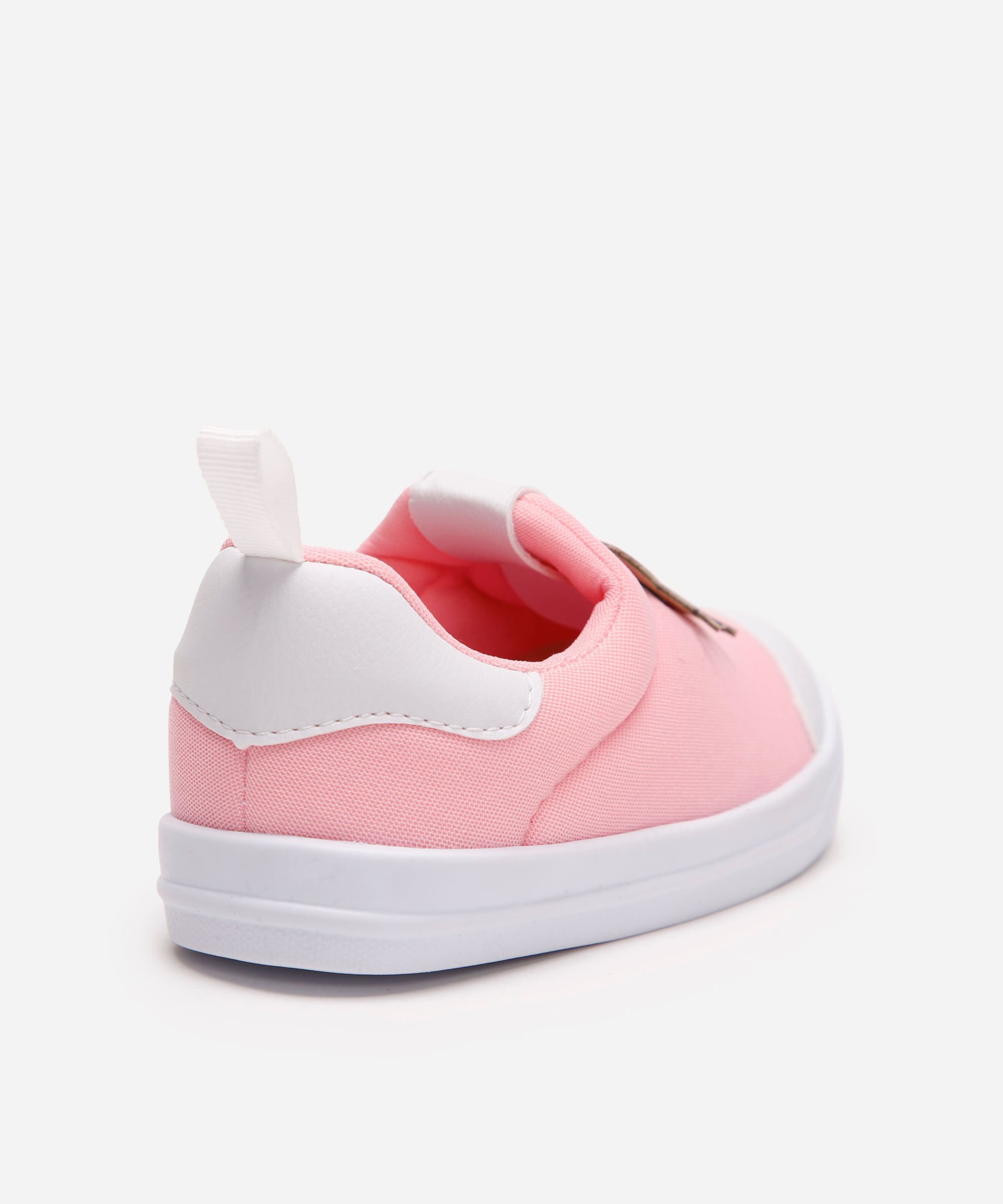 tênis infantil calce fácil hello kitty rosa