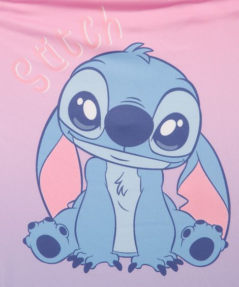 maiô infantil degradê stitch lilás