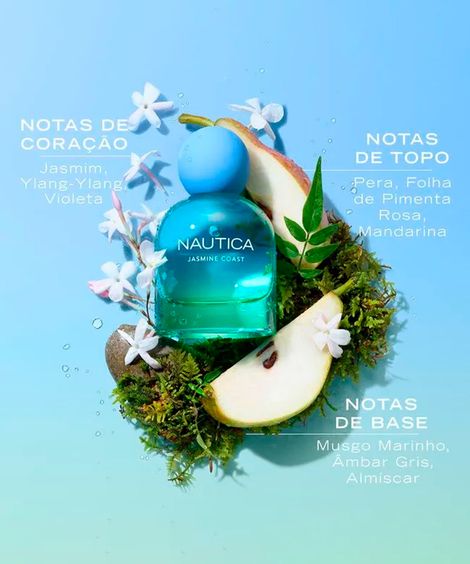 perfume feminino nautica for her jasmine coast eau de parfum 50ml