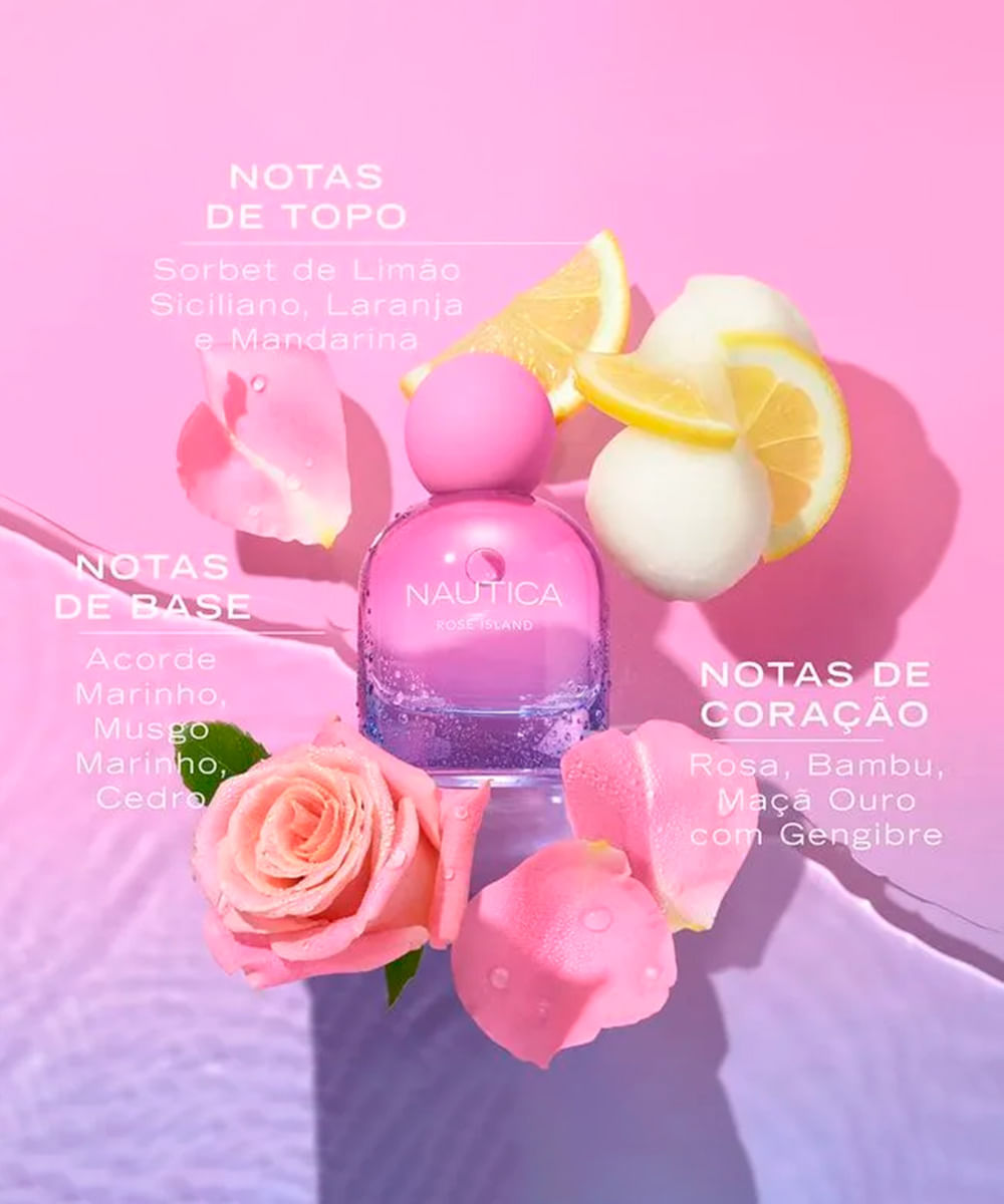 perfume feminino nautica for her rose island eau de parfum 100ml