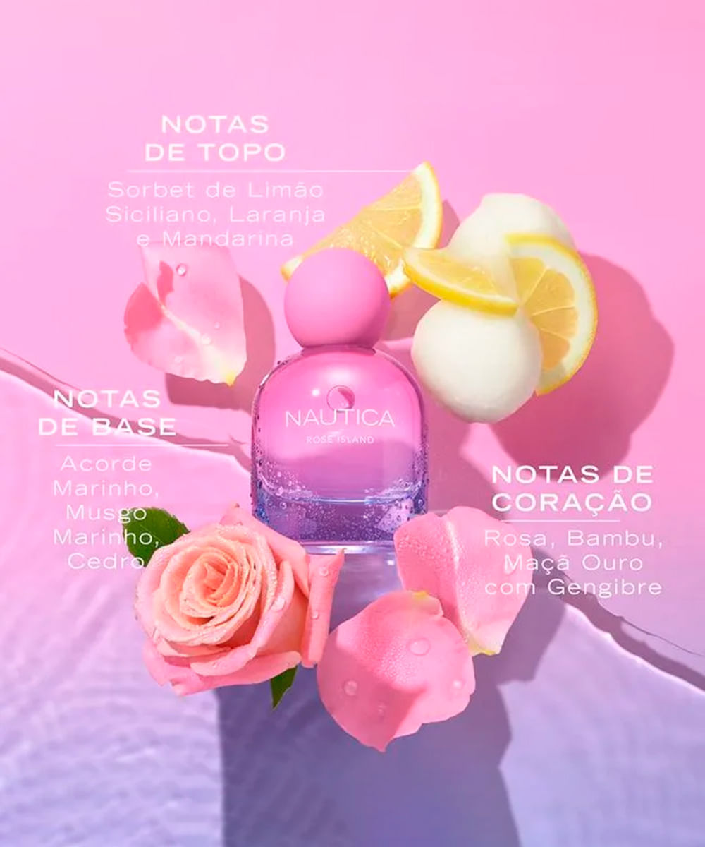 perfume feminino nautica for her rose island eau de parfum 50ml