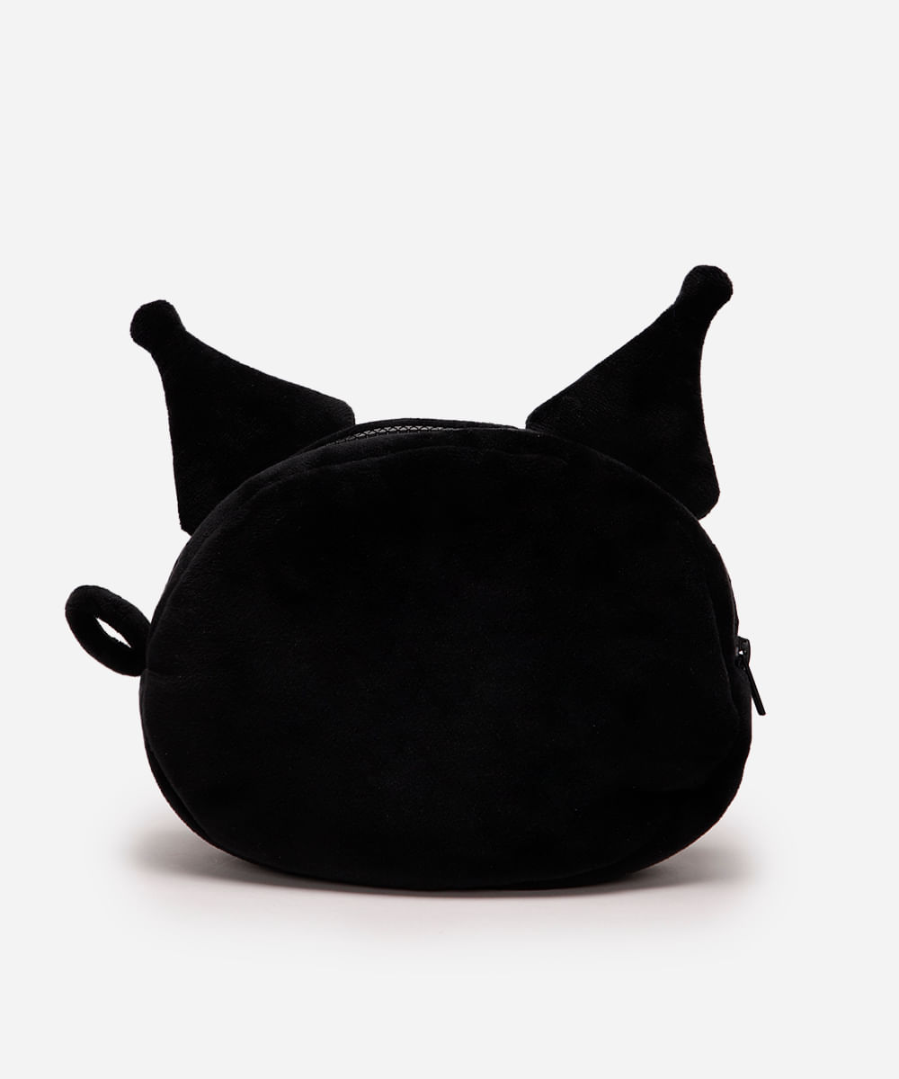 necessaire infantil kuromi hello kitty preta