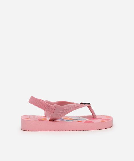 chinelo havaianas infantil minnie rosa