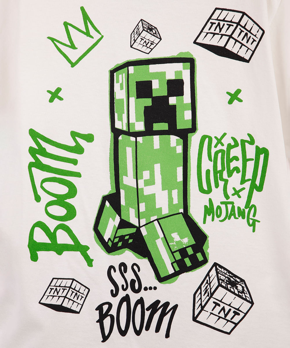 pijama infantil minecraft colorido