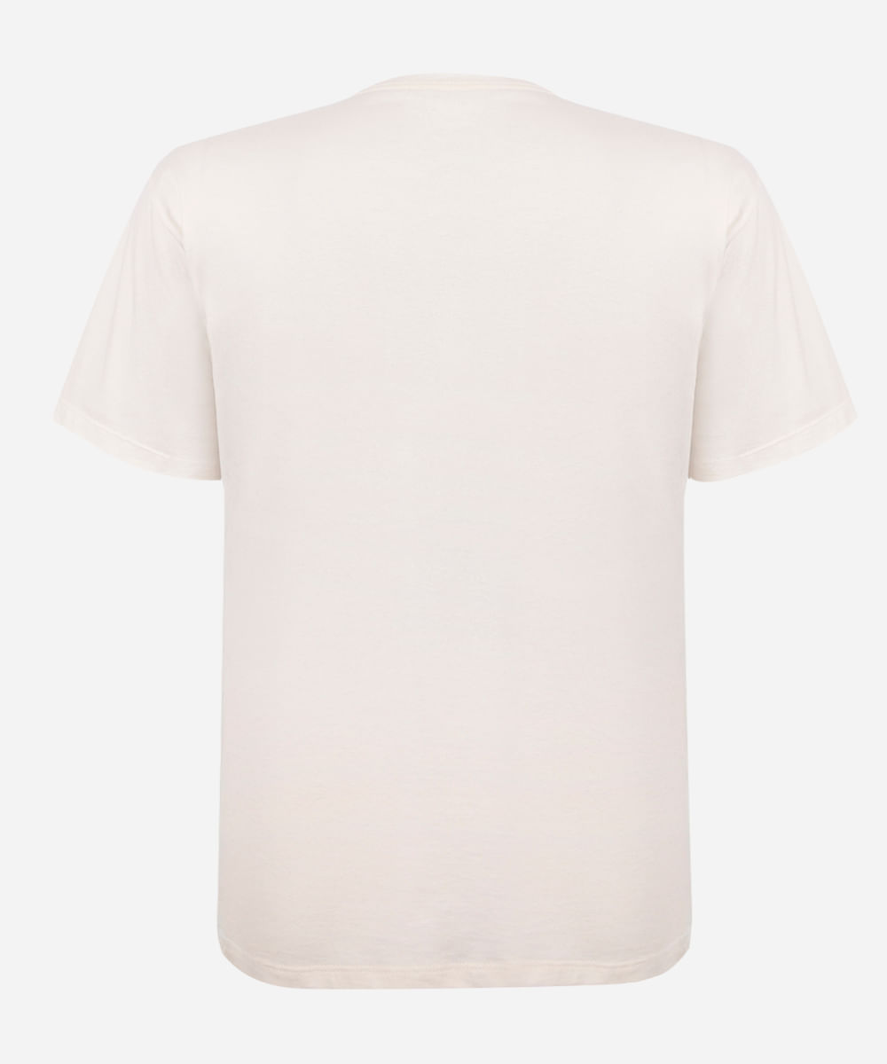 camiseta juvenil de algodão corvette off white