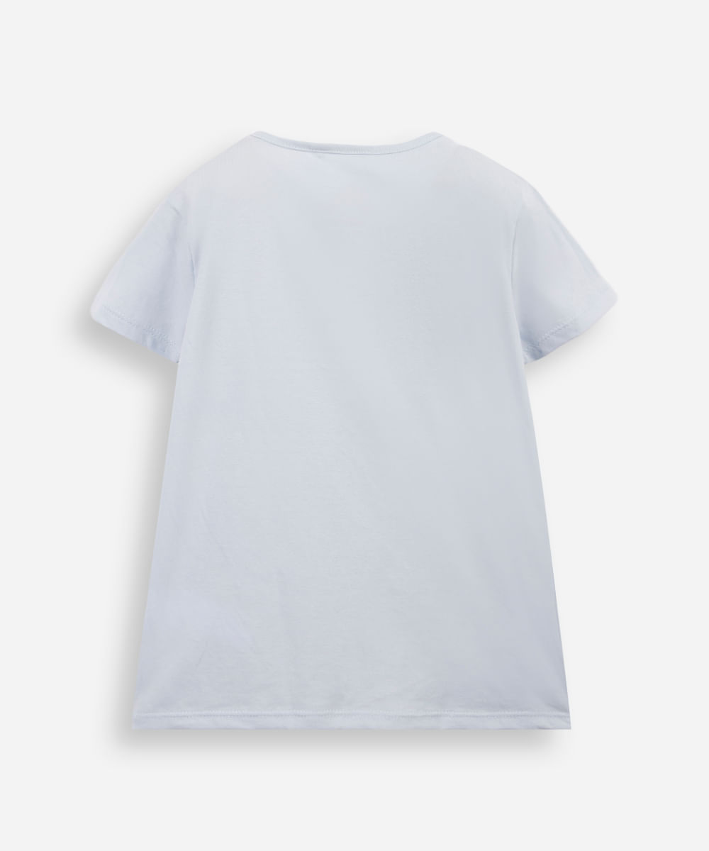 blusa infantil de algodão squishmallows com brinde azul