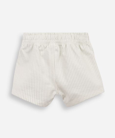 bermuda infantil moletinho listrado verde