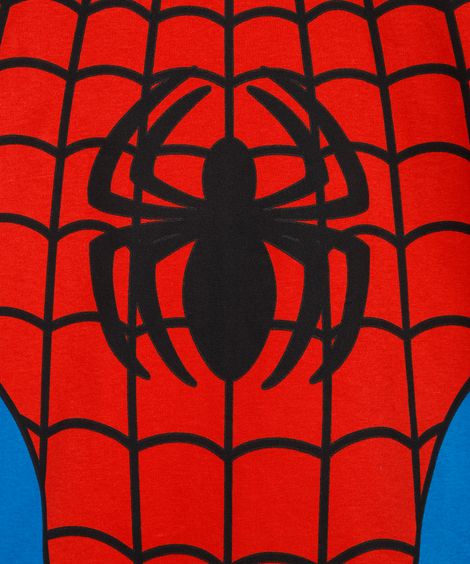 conjunto infantil de algodão homem aranha com máscara vermelho