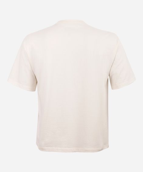 camiseta box juvenil de algodão summer vibes off white
