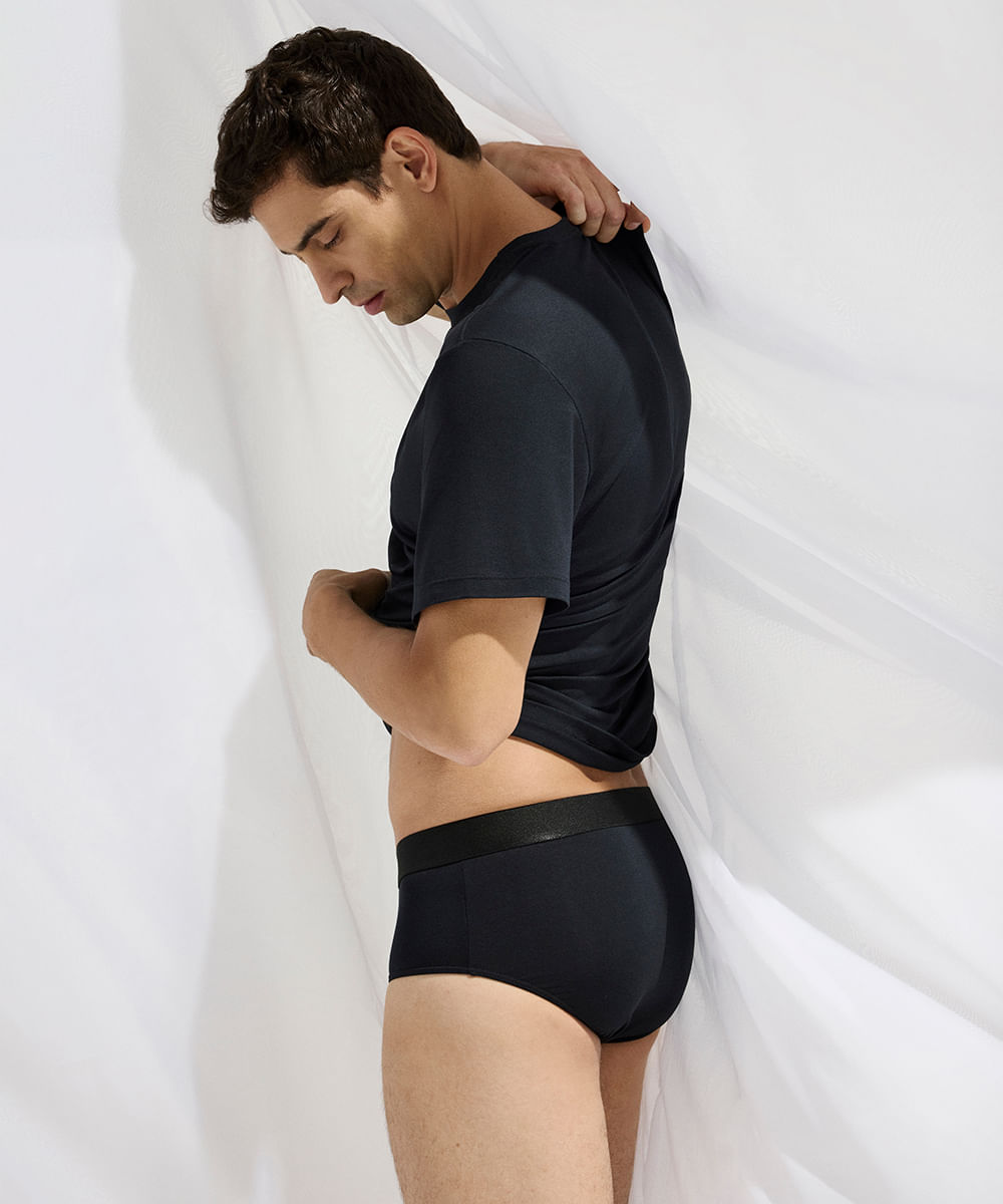 cueca slip masculina AIRtech preta