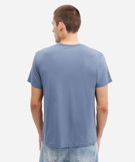 camiseta comfort masculina manga curta AIRtech azul