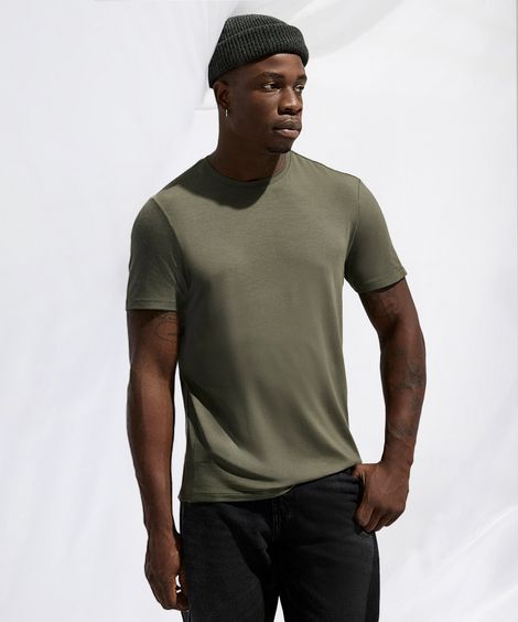 camiseta comfort masculina manga curta AIRtech verde