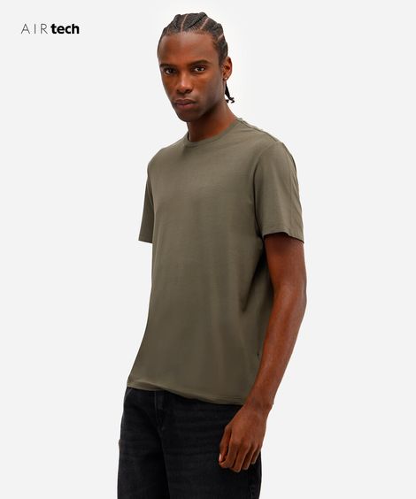 camiseta comfort masculina manga curta AIRtech verde