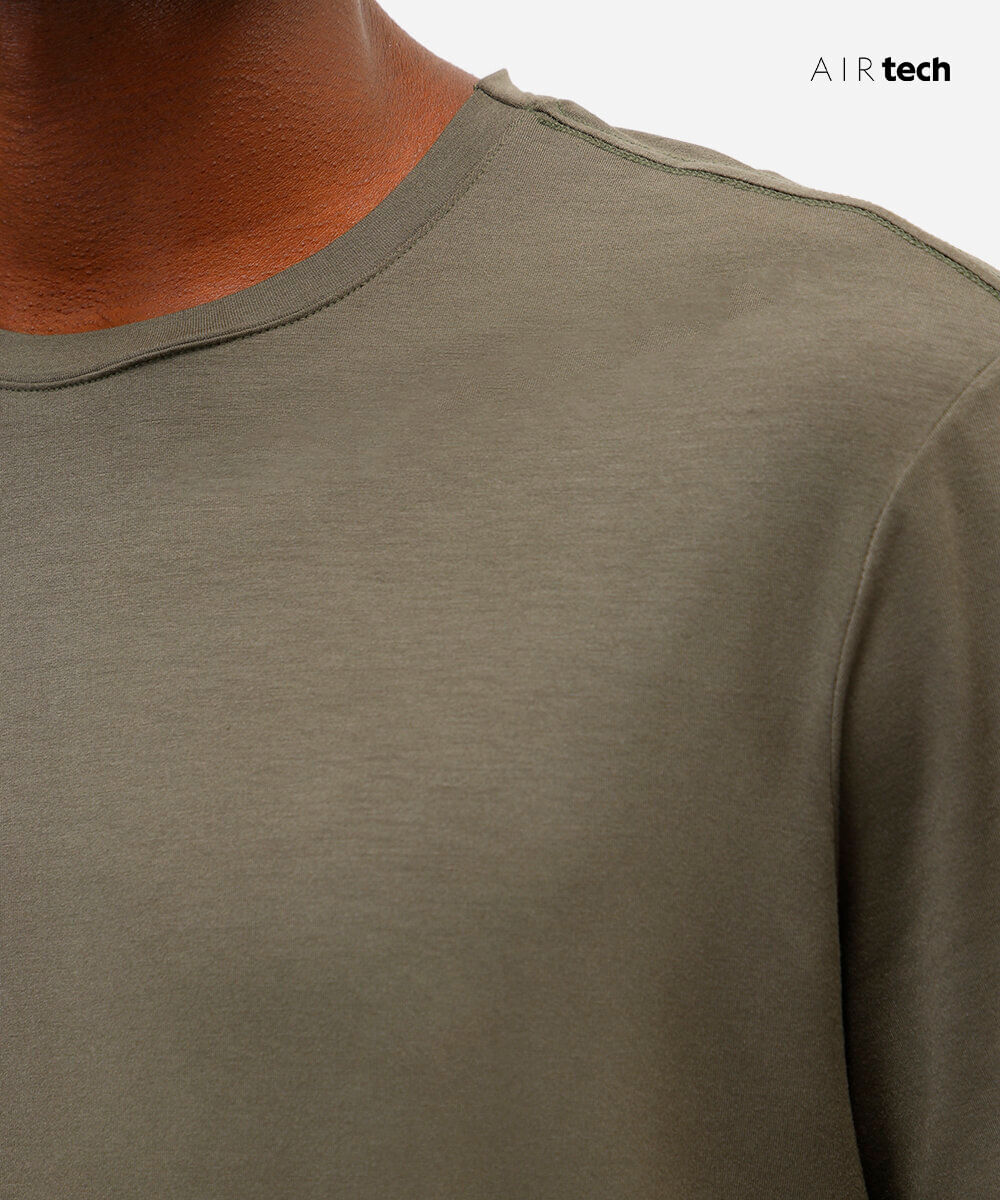 camiseta comfort masculina manga curta AIRtech verde