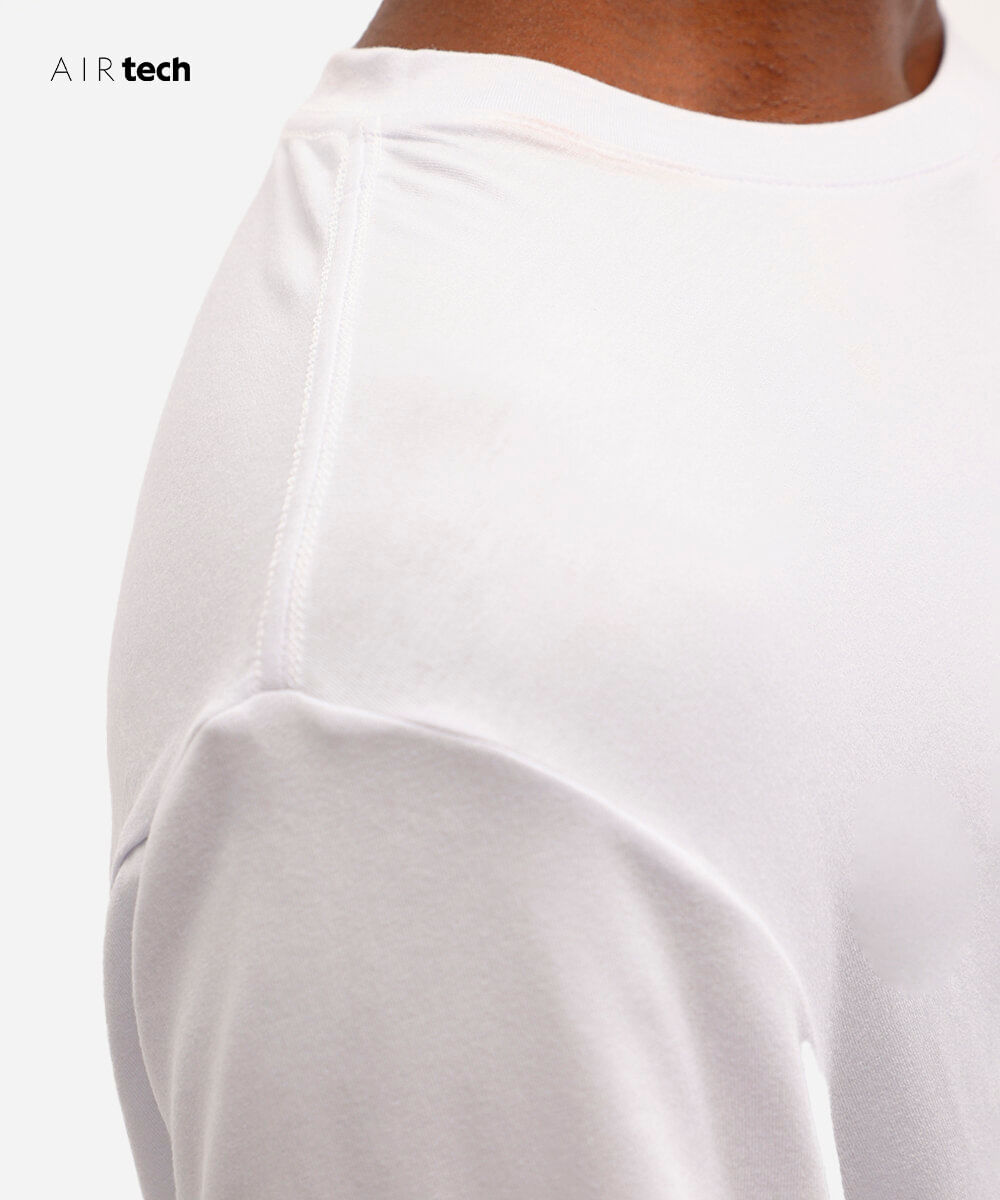 camiseta comfort masculina manga curta AIRtech branca