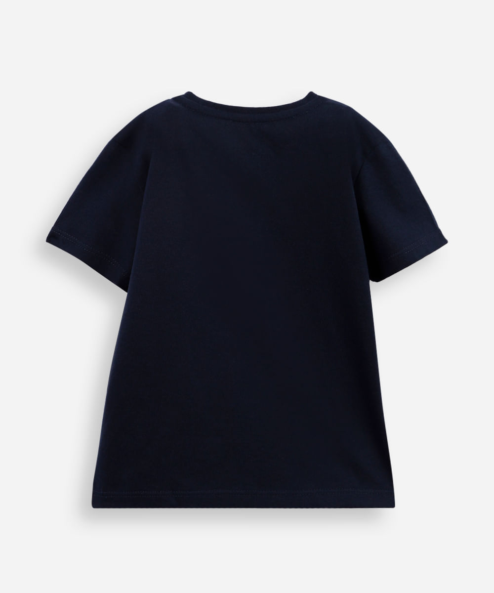camiseta infantil de algodão bluey dance azul