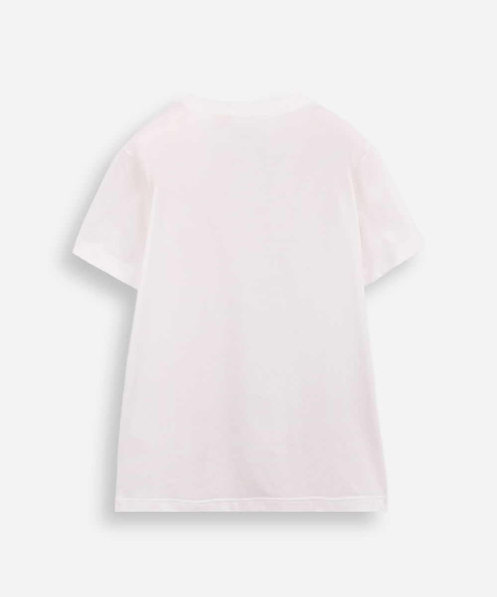 camiseta infantil de algodão demon slayer off white