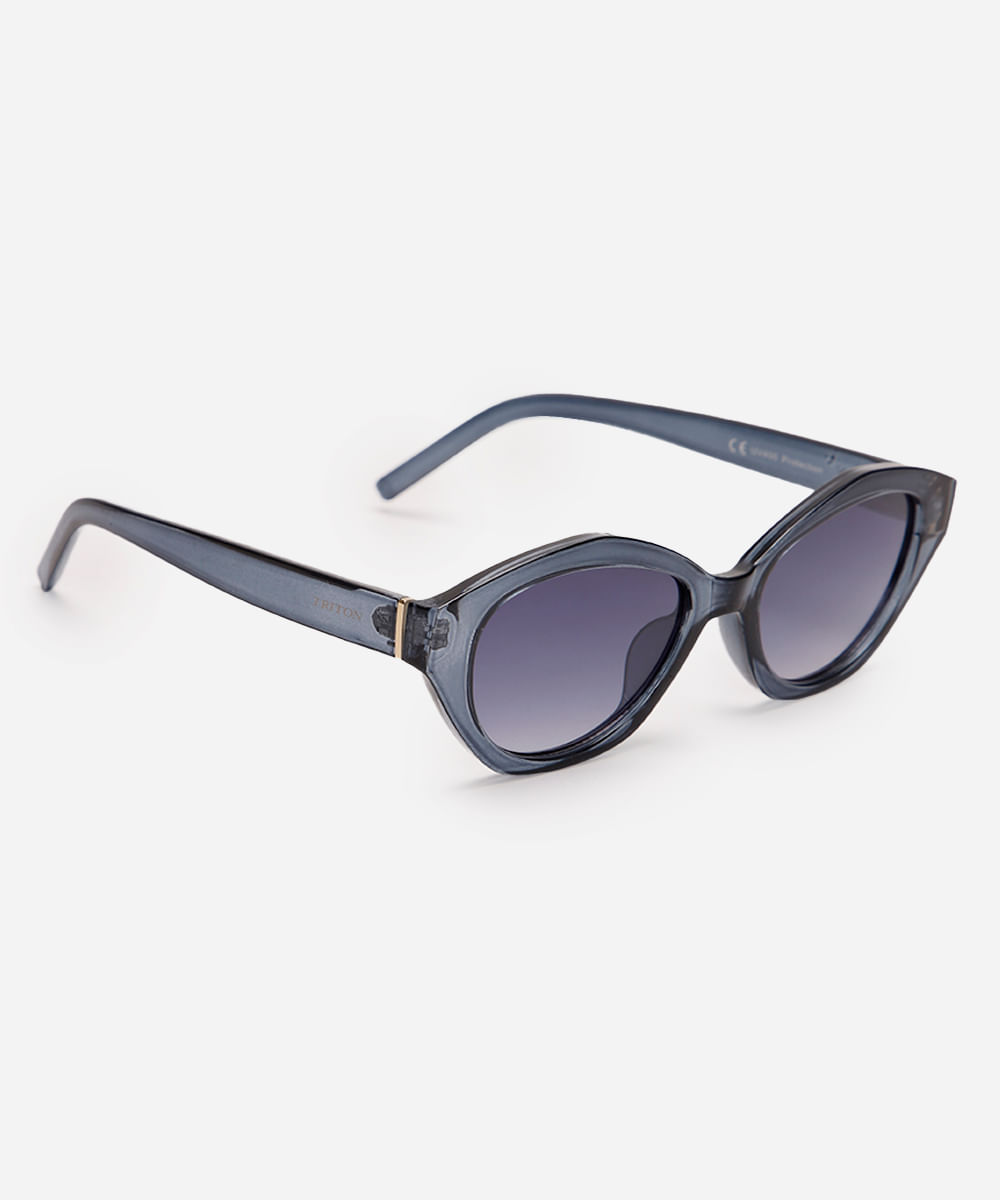 óculos de sol oval triton azul