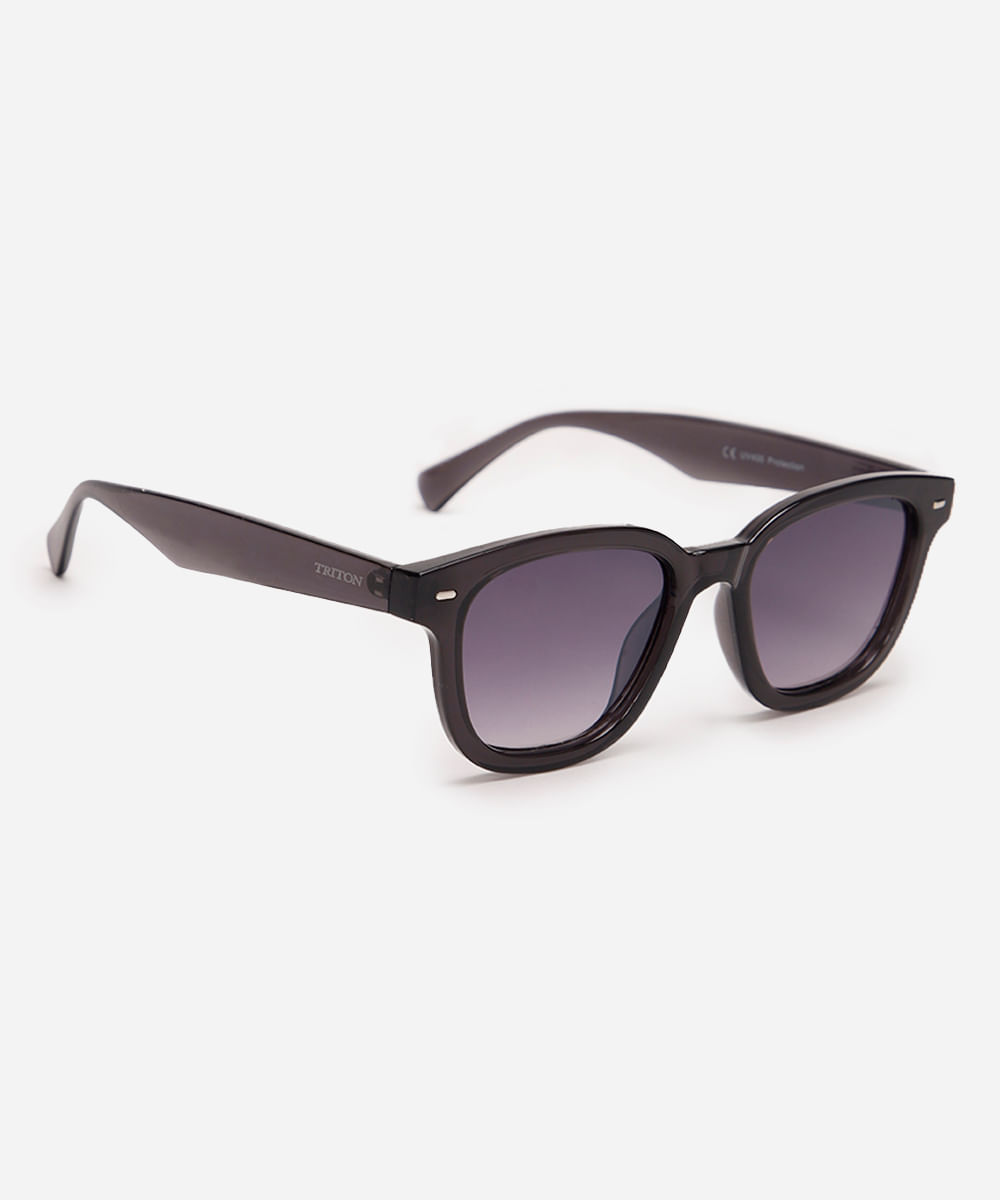 óculos de sol oval triton unissex preto