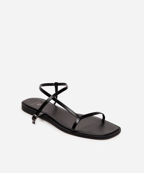 rasteirinha tira fina mindset - preto
