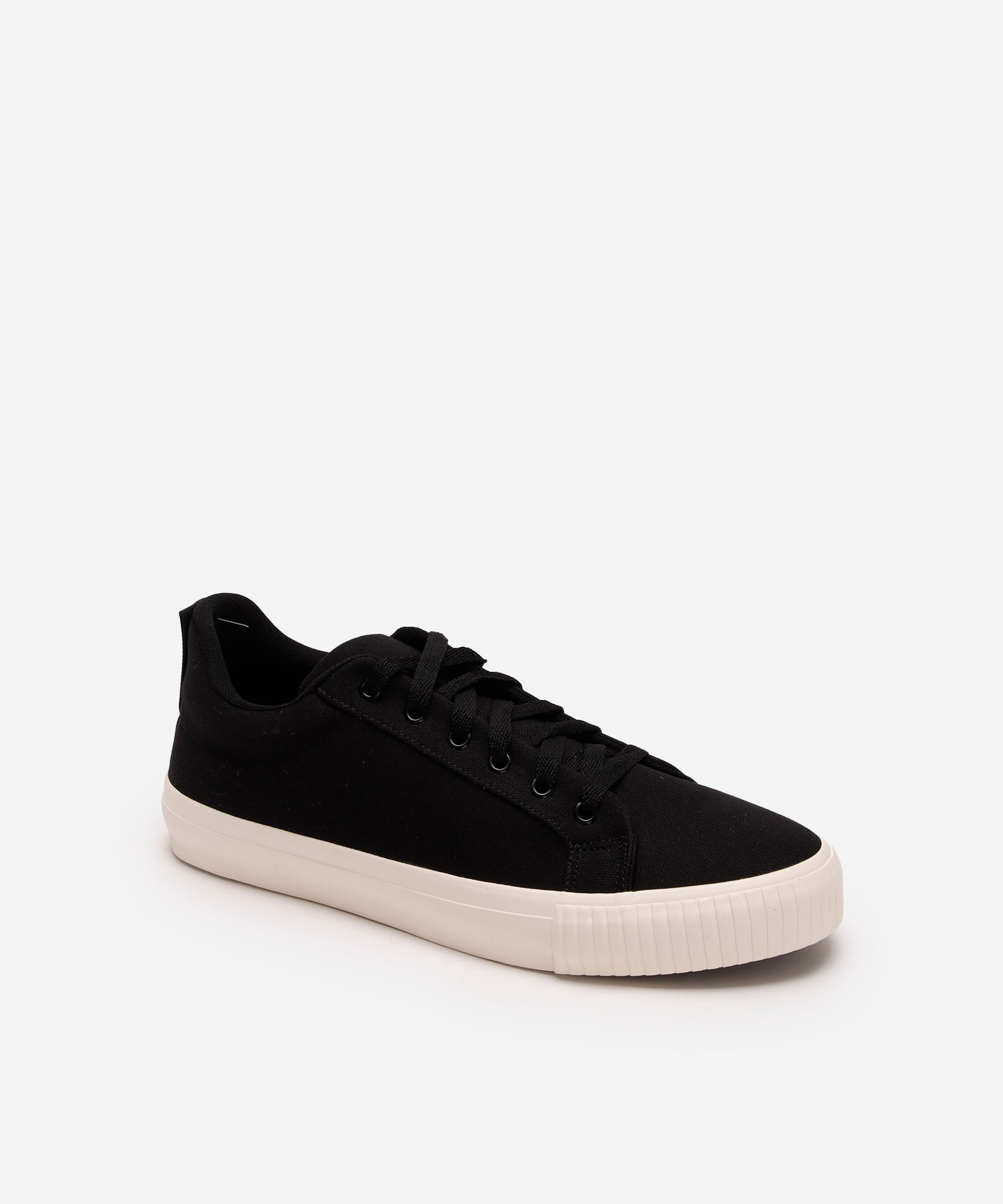 tênis masculino liso preto