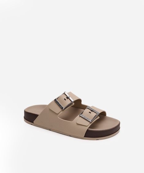 papete com fivelas cartago bege