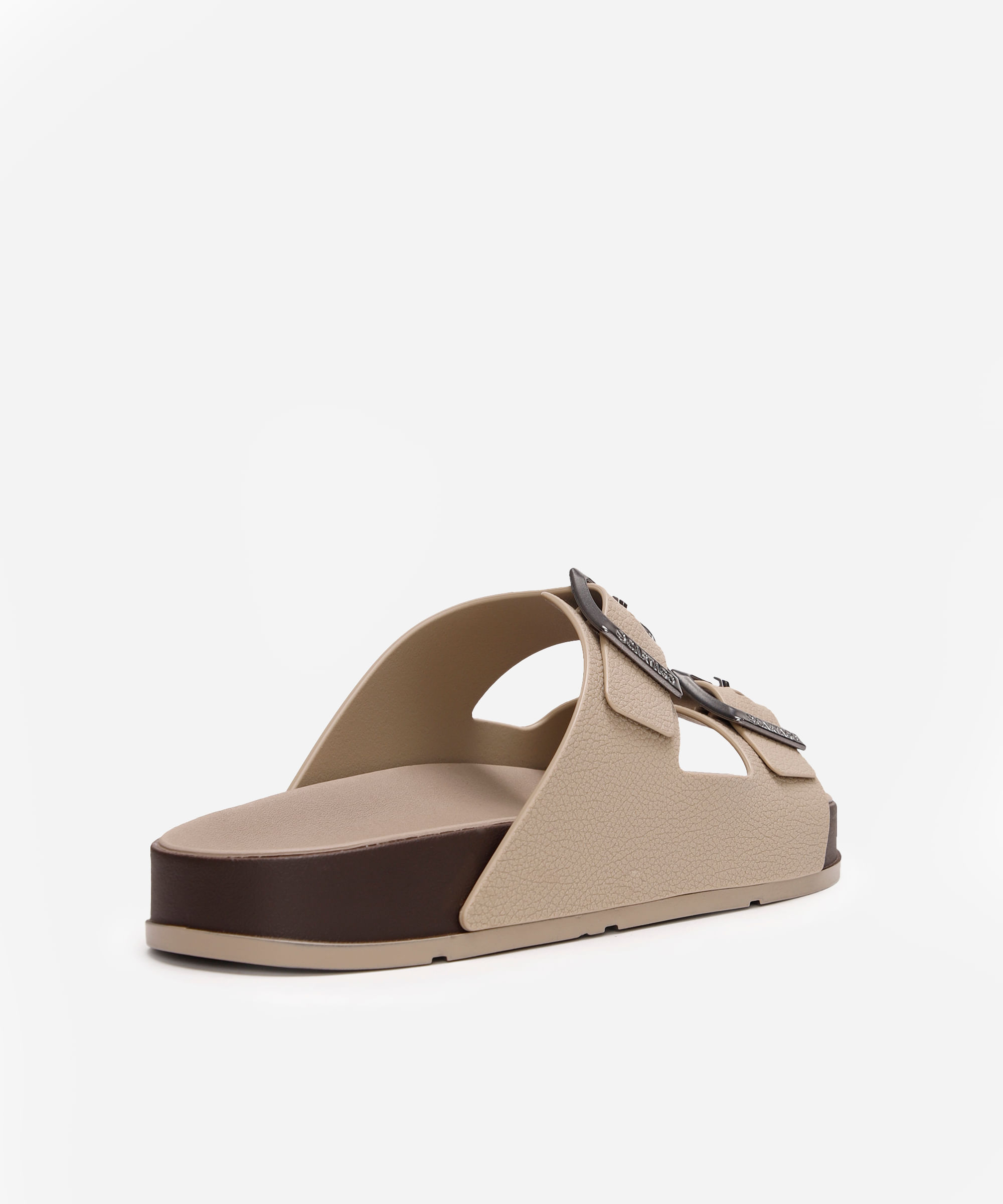 papete com fivelas cartago bege