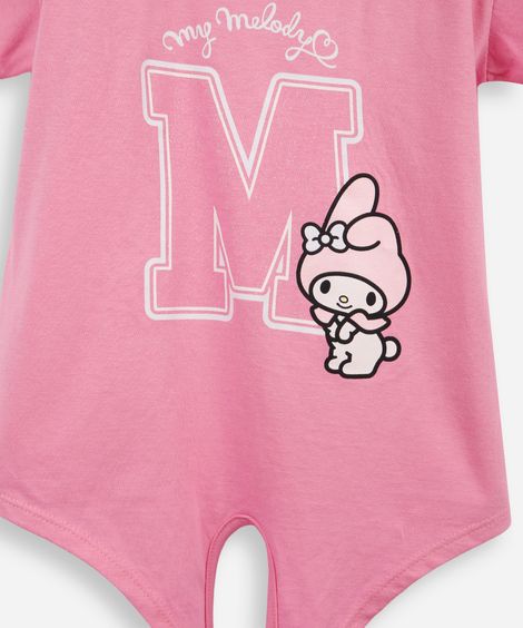 conjunto infantil my melody moletinho rosa
