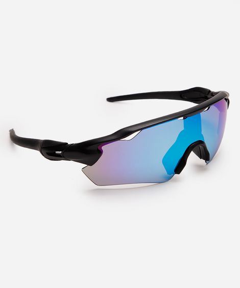 óculos de sol esportivo unissex preto