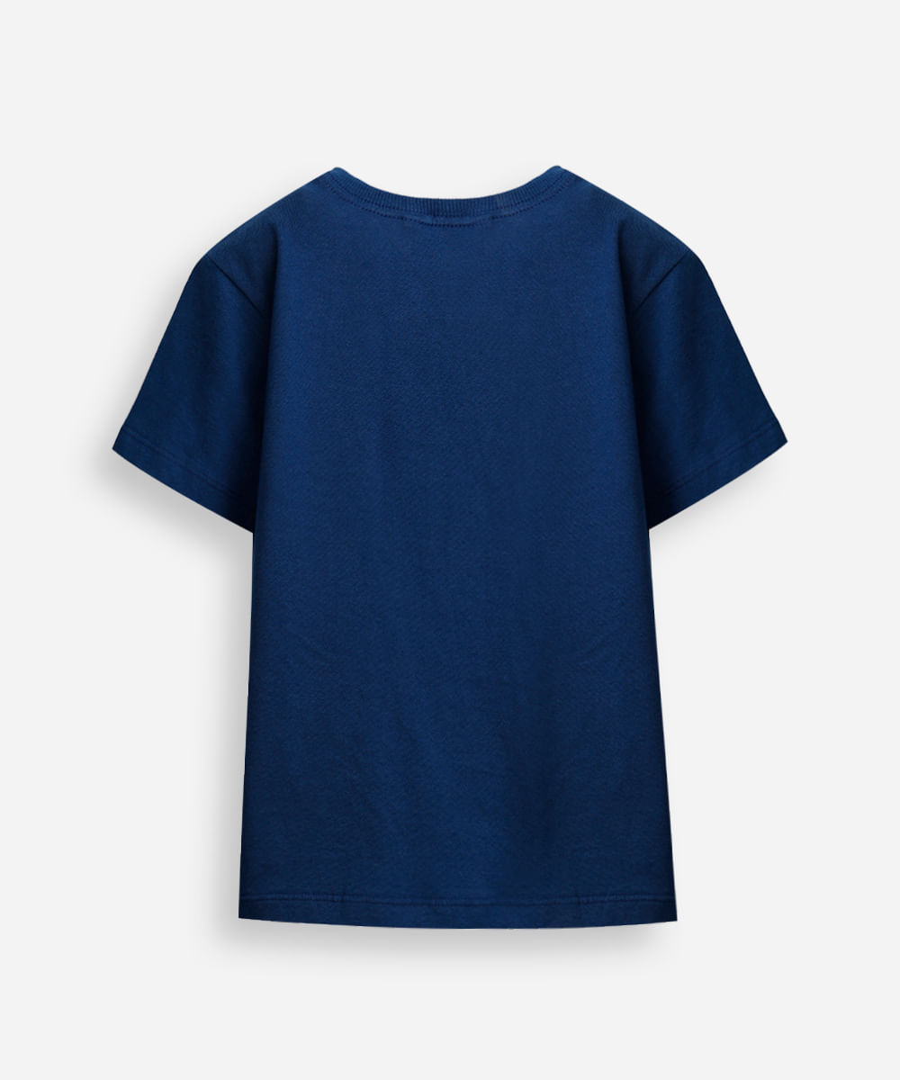 camiseta infantil de algodão hot wheels azul