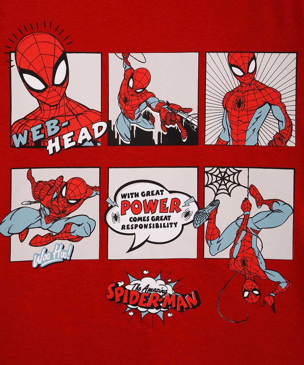 camiseta infantil homem aranha com brinde máscara vermelho