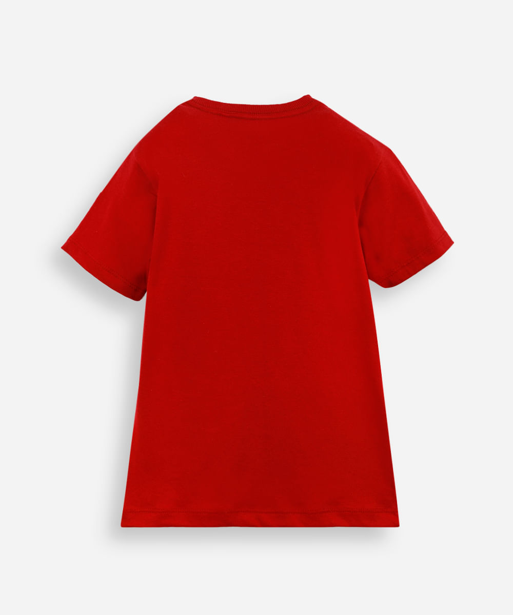 camiseta infantil homem aranha com brinde máscara vermelho