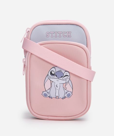 bolsa shoulder bag infantil stitch rosa