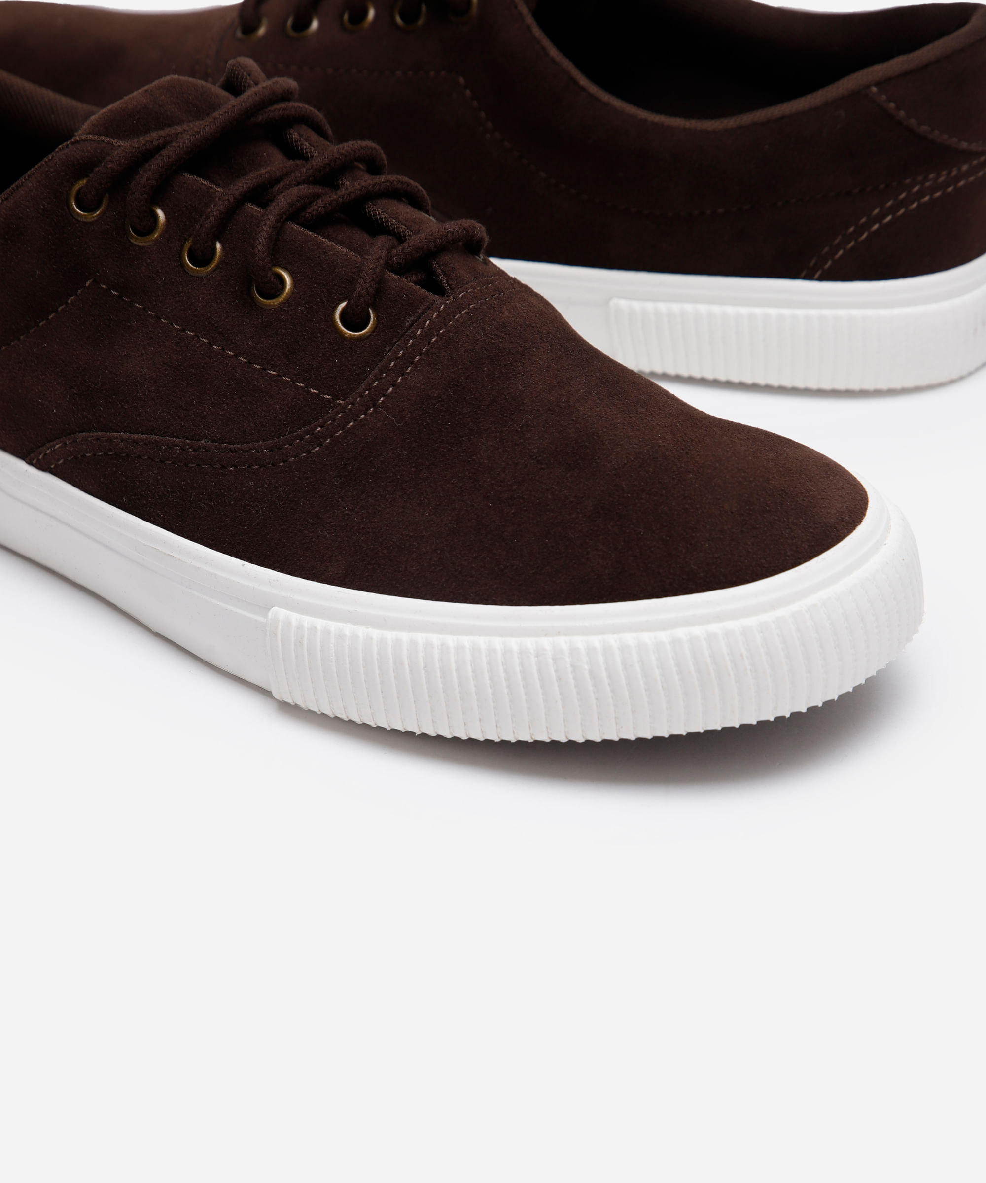 tênis casual texturizado oneself marrom