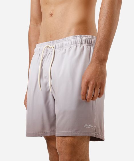 shorts cos elástico estampado gradiente bege