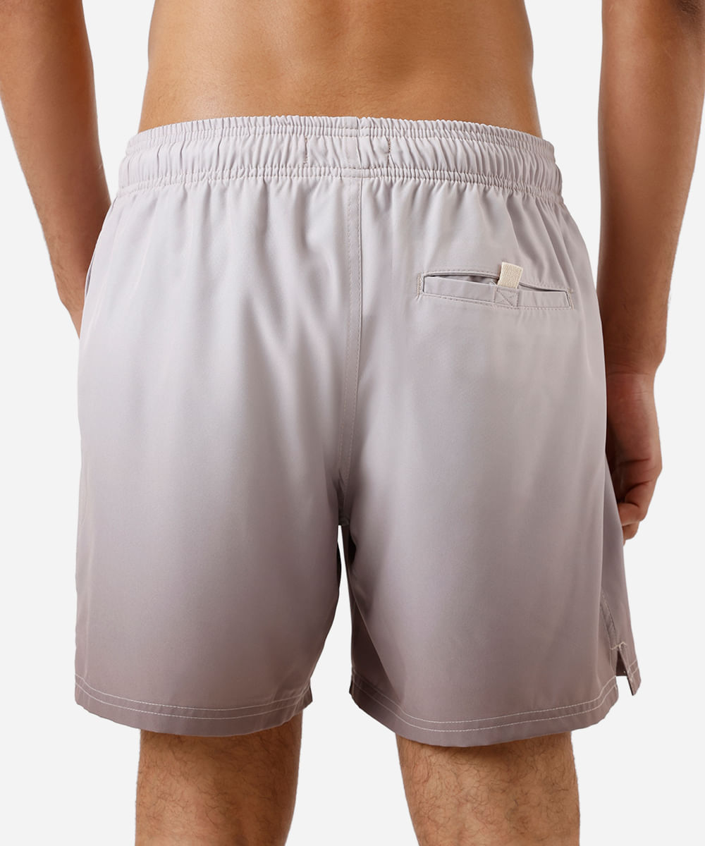 shorts cos elástico estampado gradiente bege