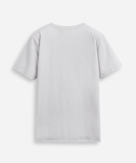 camiseta infantil de algodão homem aranha cinza