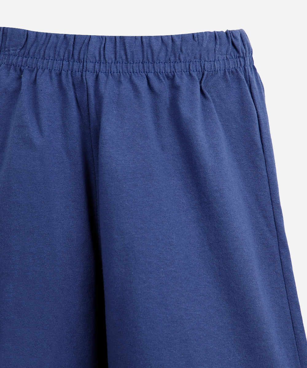 pijama curto infantil de algodão sonic cinza