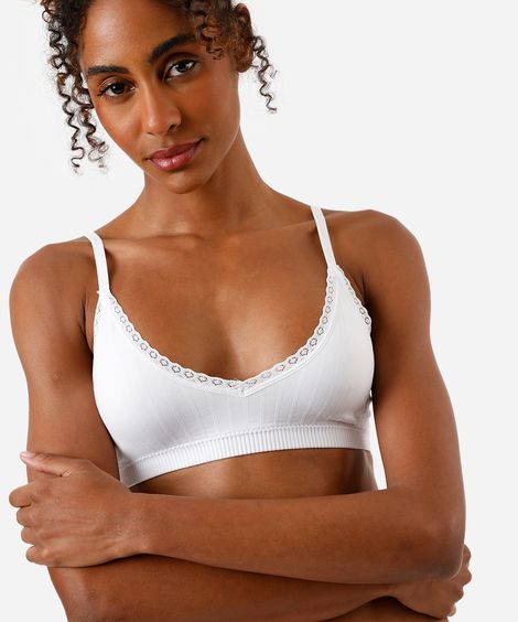 kit de 2 sutiãs triângulo com bojo removível colorido