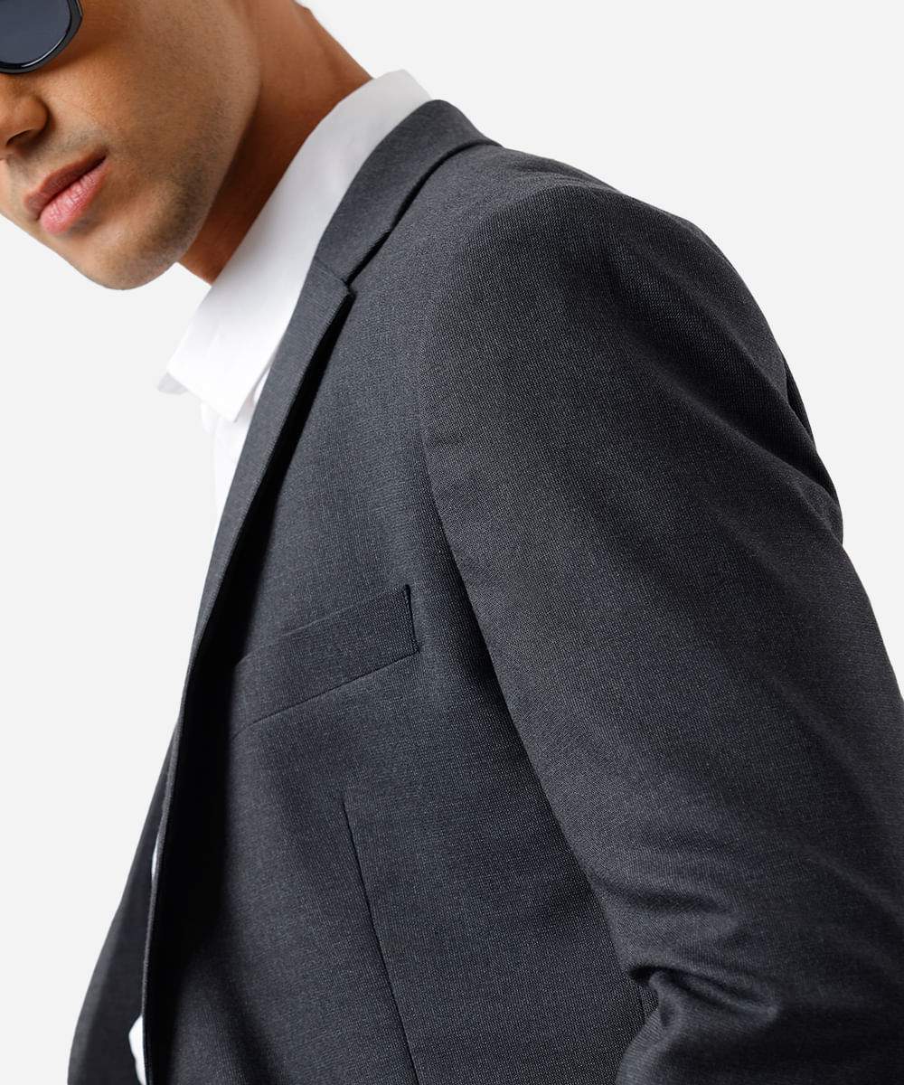 blazer masculino de alfaiataria cinza