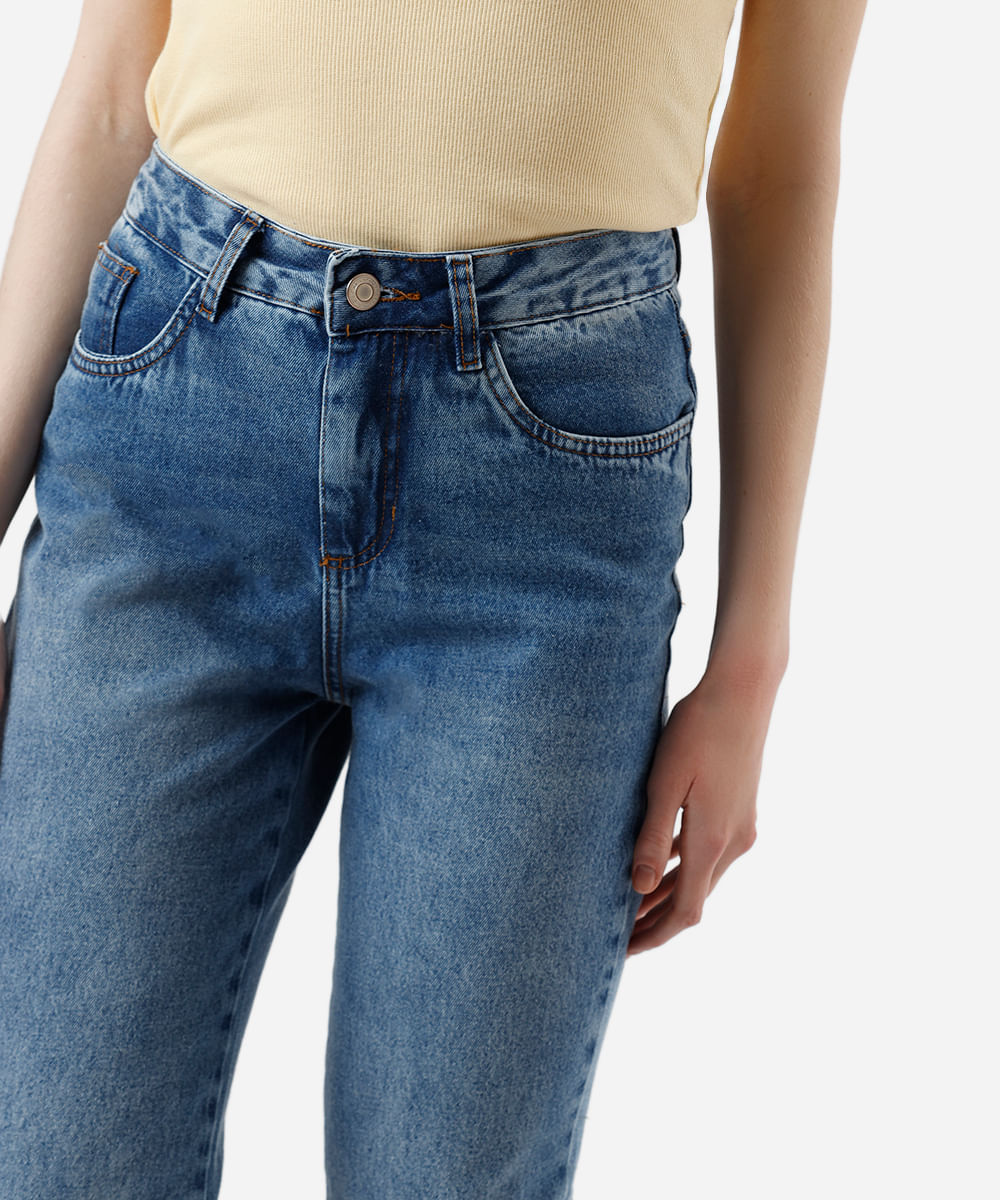 calça flare feminina jeans sawary azul