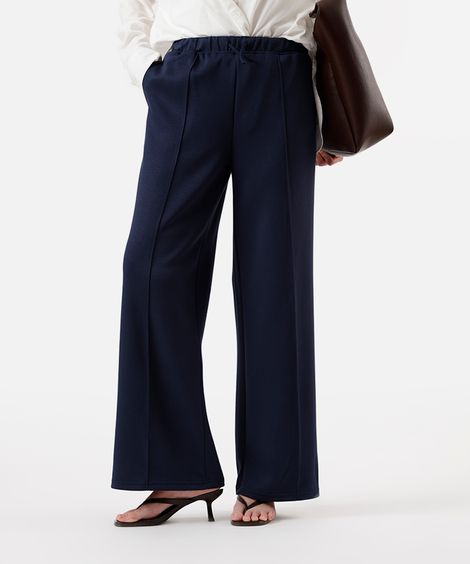 calça jogger básica feminina com nervura azul